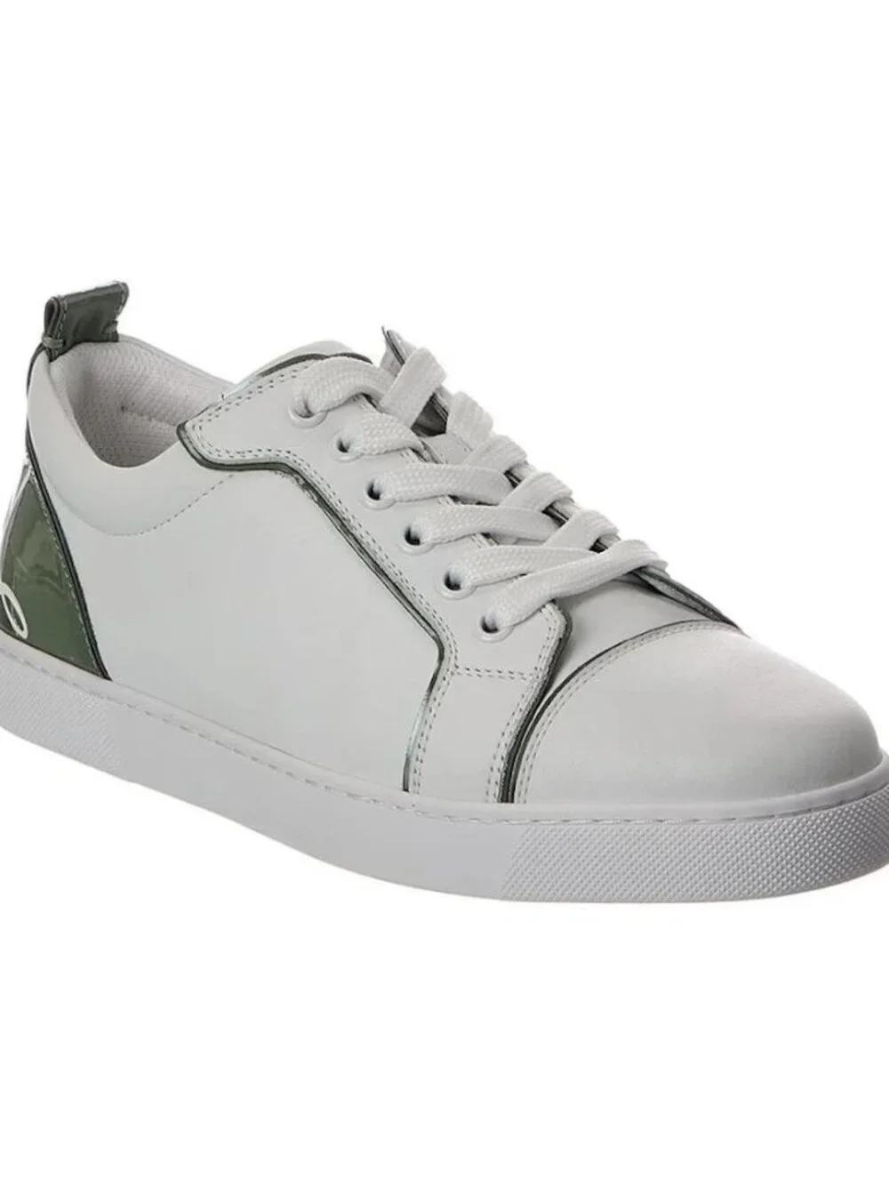 Christian Louboutin FUN LOUISE Junior Leather Signature Low Top Sneakers Shoes